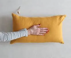 Mustard Washed Linen Pillow