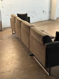 Modern Brown Fabric Sofa
