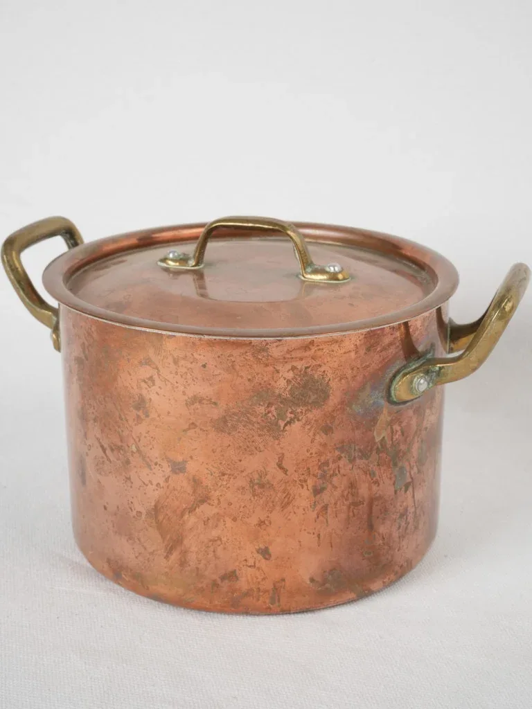 French Antique Copper Stockpot