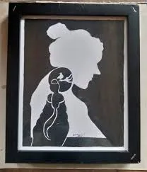 Black and White Silhouette Framed Wall Art
