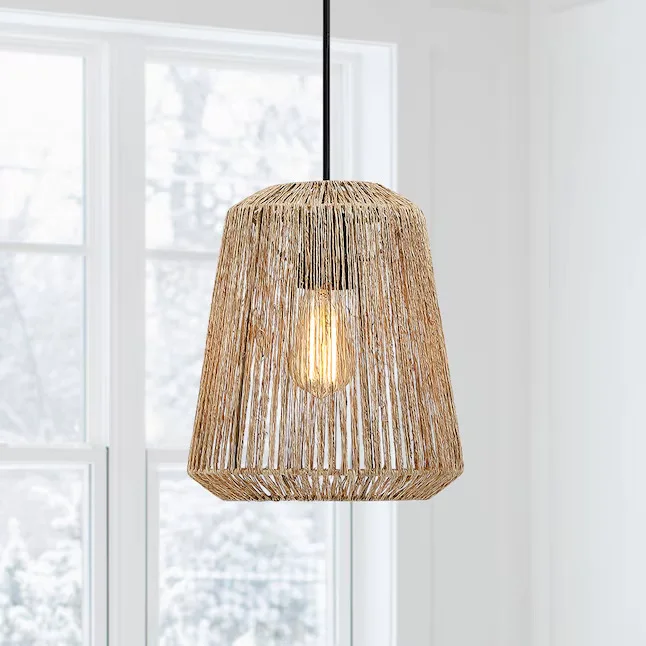 Natural Woven Pendant Light