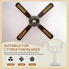 Vintage Woven Cane Ceiling Fan