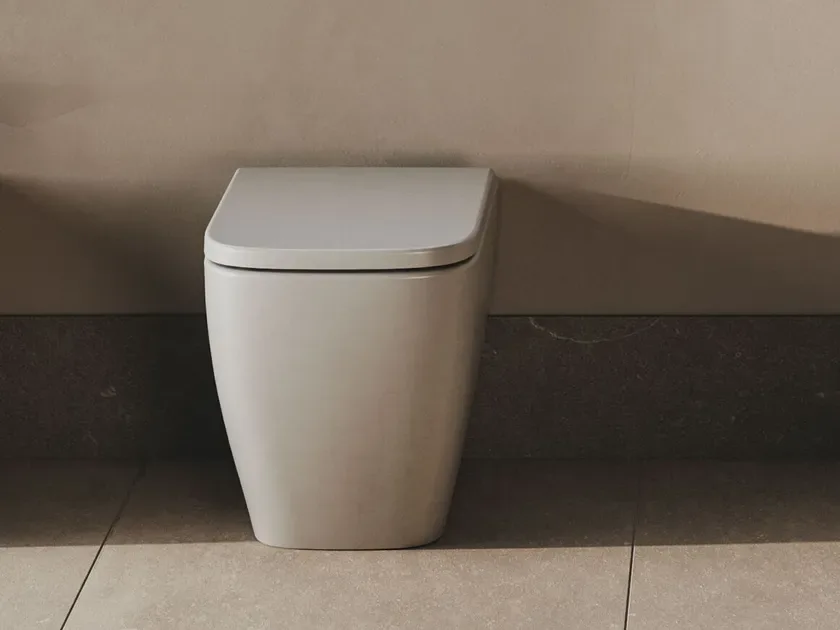 Hatria Bianca Beige Matte Wall Faced Toilet