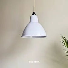 White Dome Pendant Light