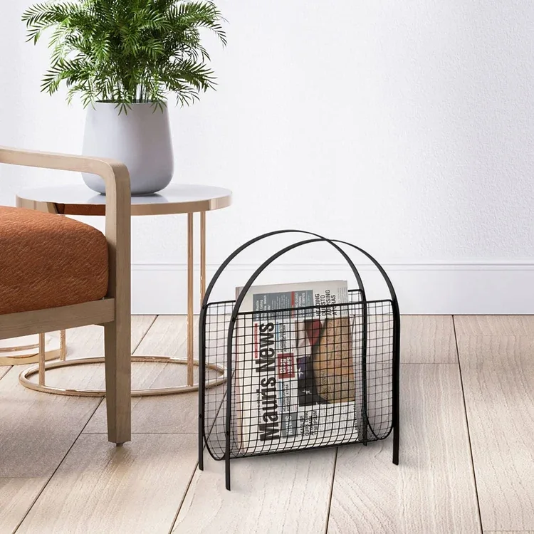 Matte Black Metal Magazine Holder