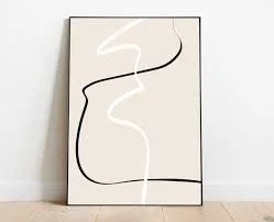 Abstract Minimalist Framed Wall Art