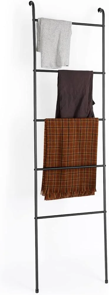 Matte Black Metal Blanket Ladder