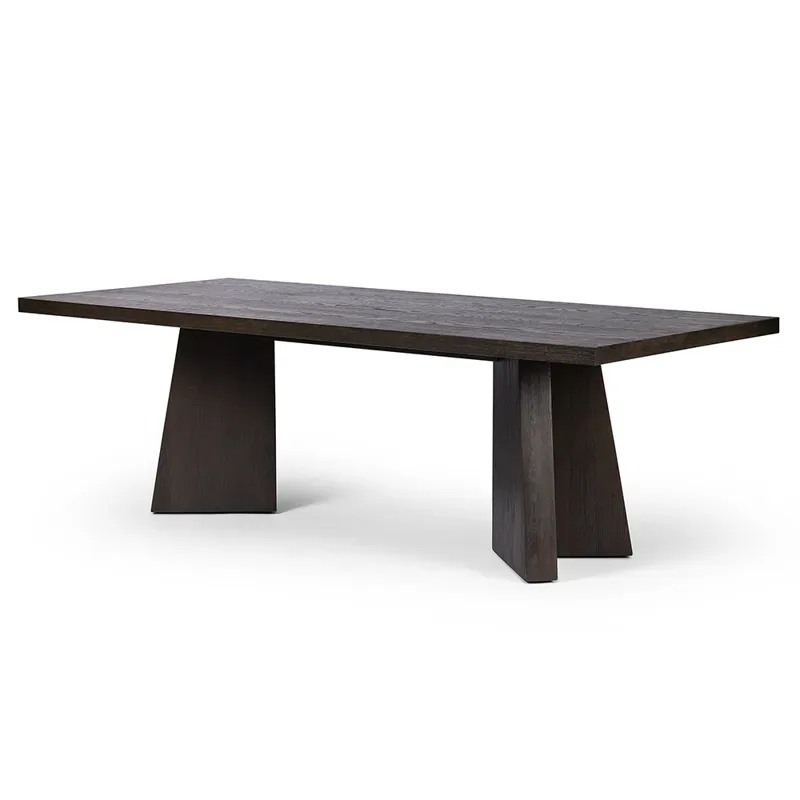 Soren Black Oak Rectangular Dining Table