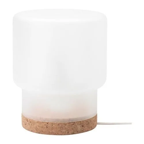 Cylindrical Glass Table Lamp