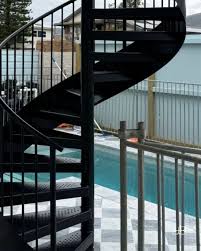 Black Metal Spiral Staircase
