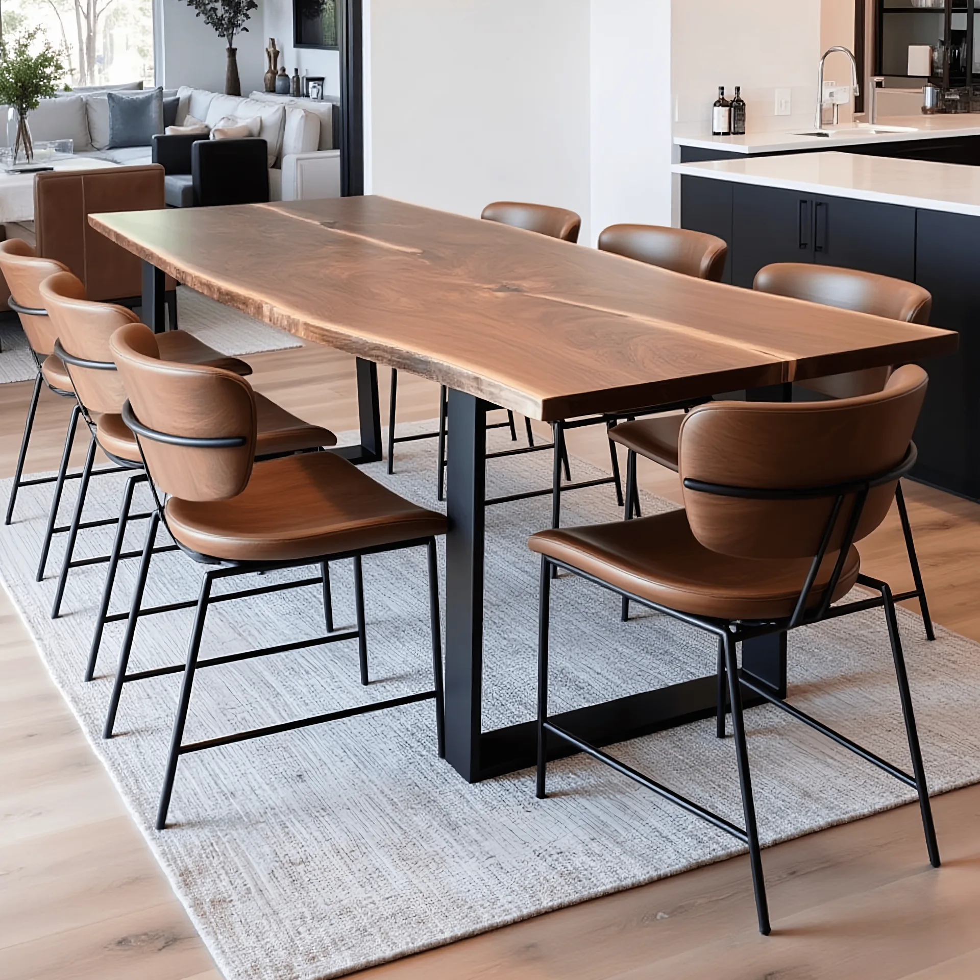 Live Edge Walnut Dining Table