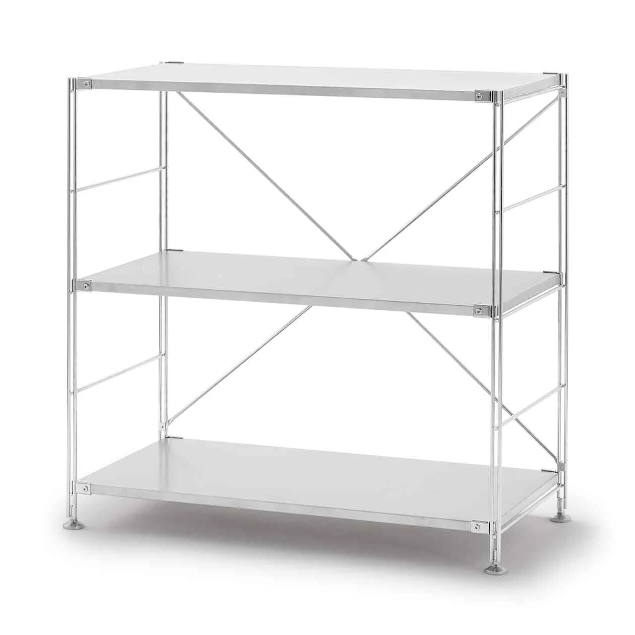 Minimalist Steel Modular Shelving Unit