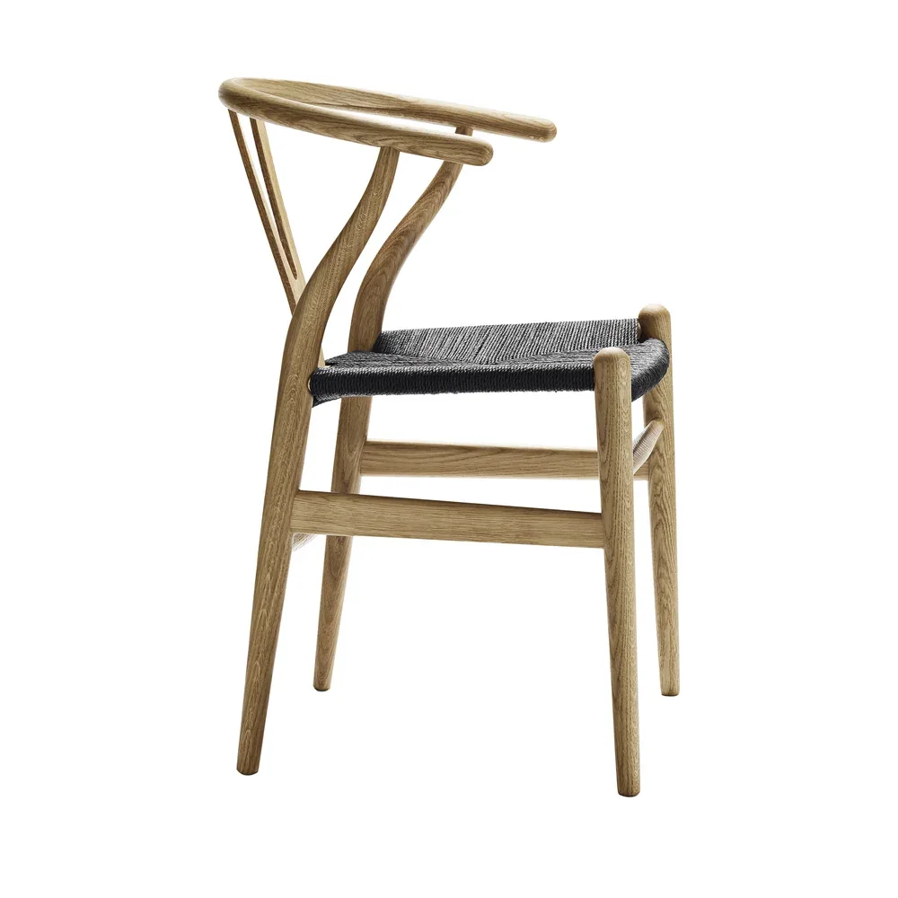 Natural Wood Wishbone Chair