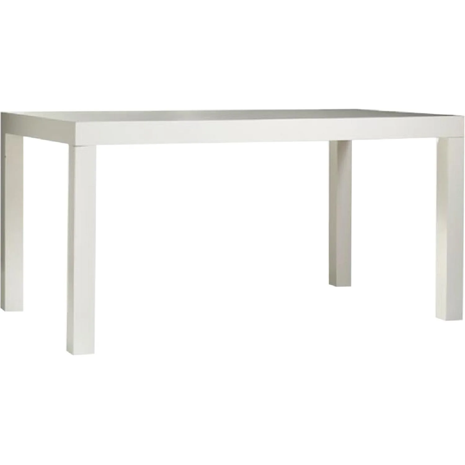 West Elm Parsons White Rectangular Dining Table
