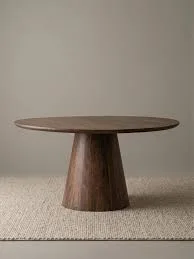 Rowan Round Walnut Dining Table