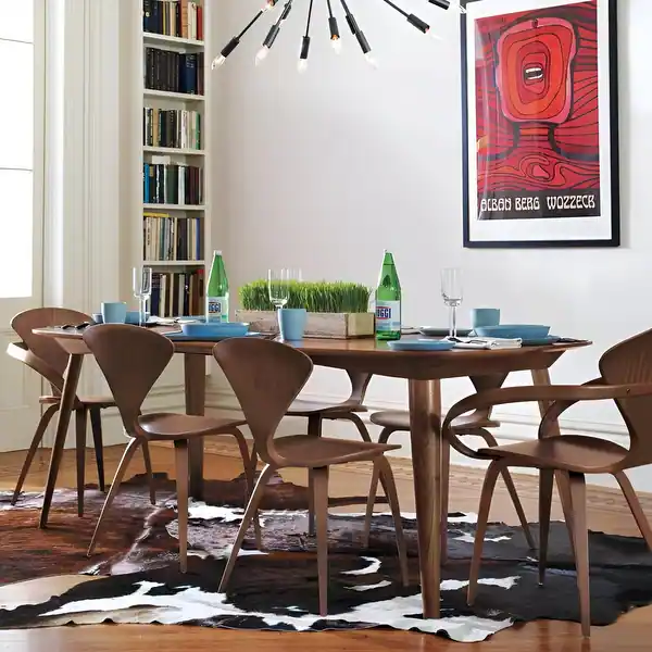 Mid-Century Modern Walnut Dining Table