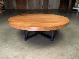 Round Walnut Coffee Table
