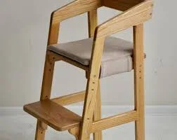 Adjustable Wooden High Chair