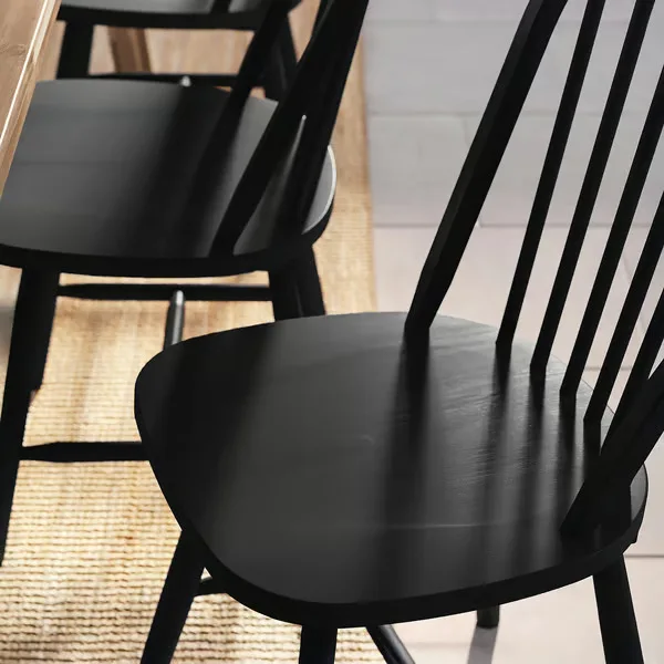 Black Spindle Back Chair