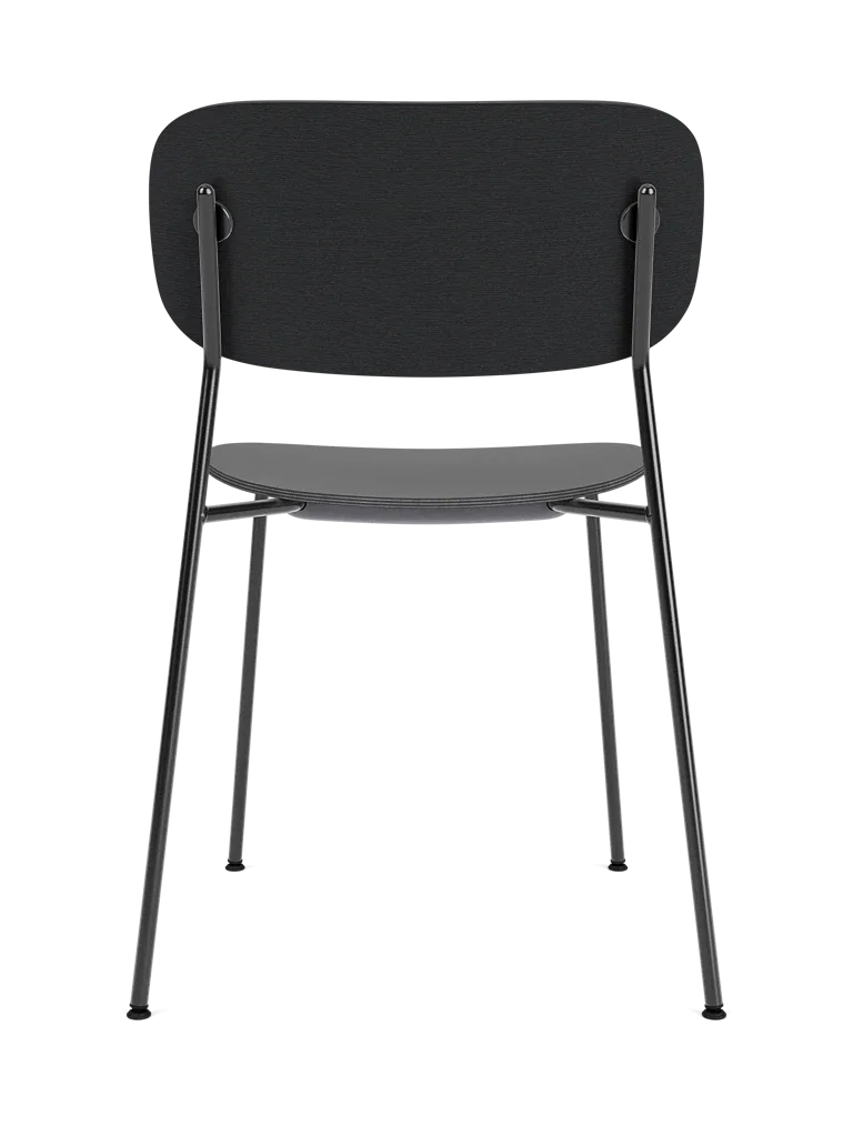 Black Wood and Metal Dining Chair