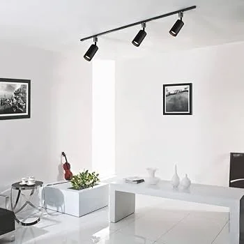 Modern Black Metal Track Lighting
