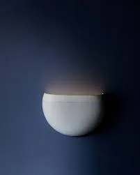 Crescent Minimalist White Wall Sconce