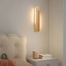 Minimalist Wood Wall Sconce