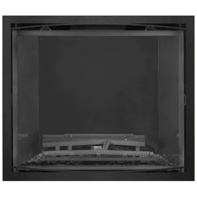 Black Matte Fireplace Insert