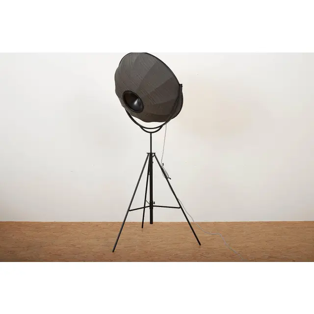Black Metal Tripod Floor Lamp