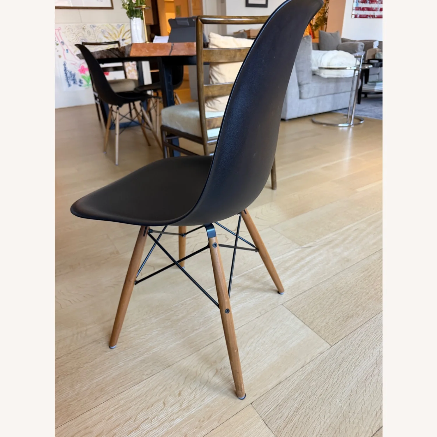 Eames Black Molded Shell Chair