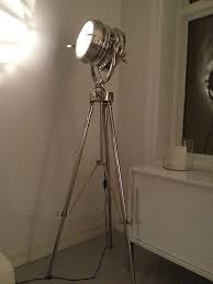 Polished Chrome Tripod Floor Lamp