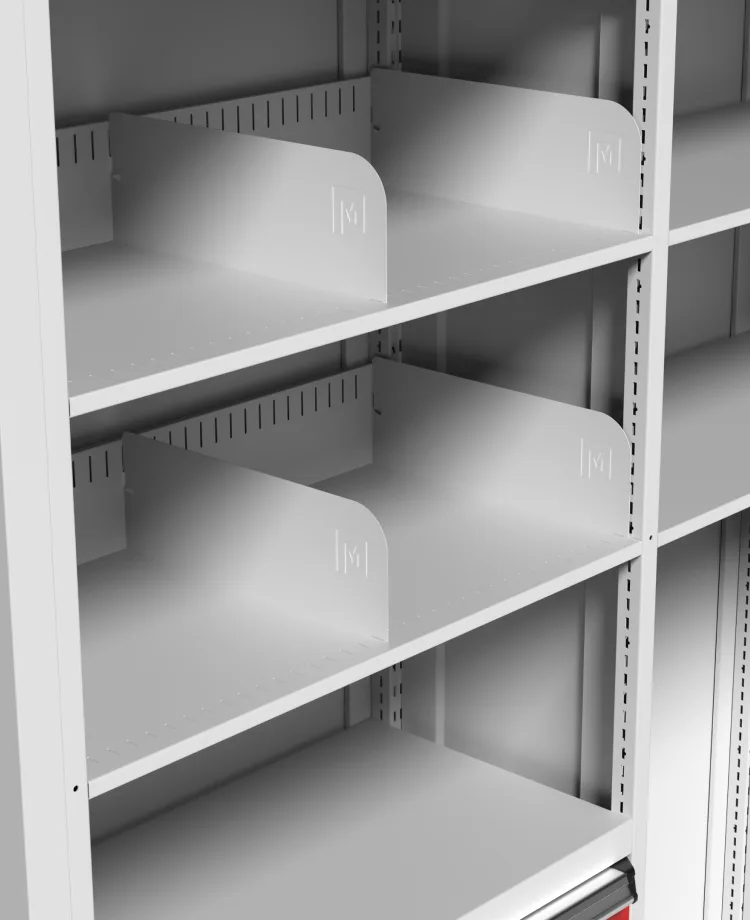 White Steel Modular Shelving Unit
