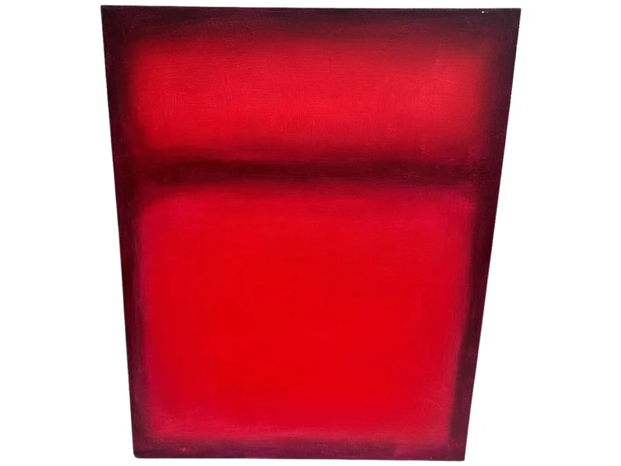 Abstract Red Wall Art