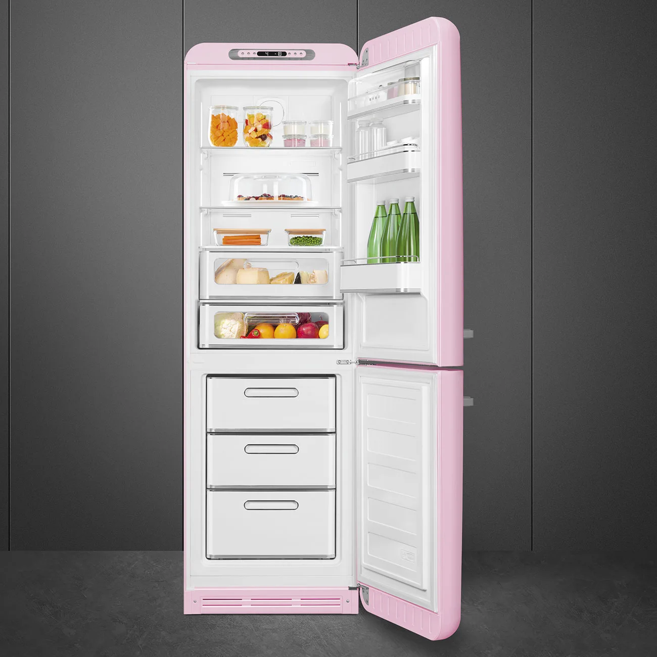 Pink Retro Refrigerator