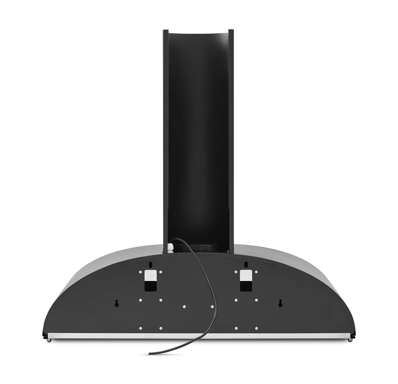 Matte Black Curved Range Hood