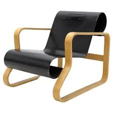 Black Lacquered Bentwood Armchair