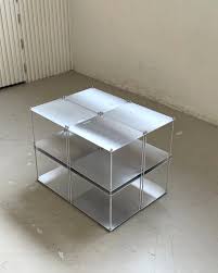 Minimalist Modular Metal Shelving Unit