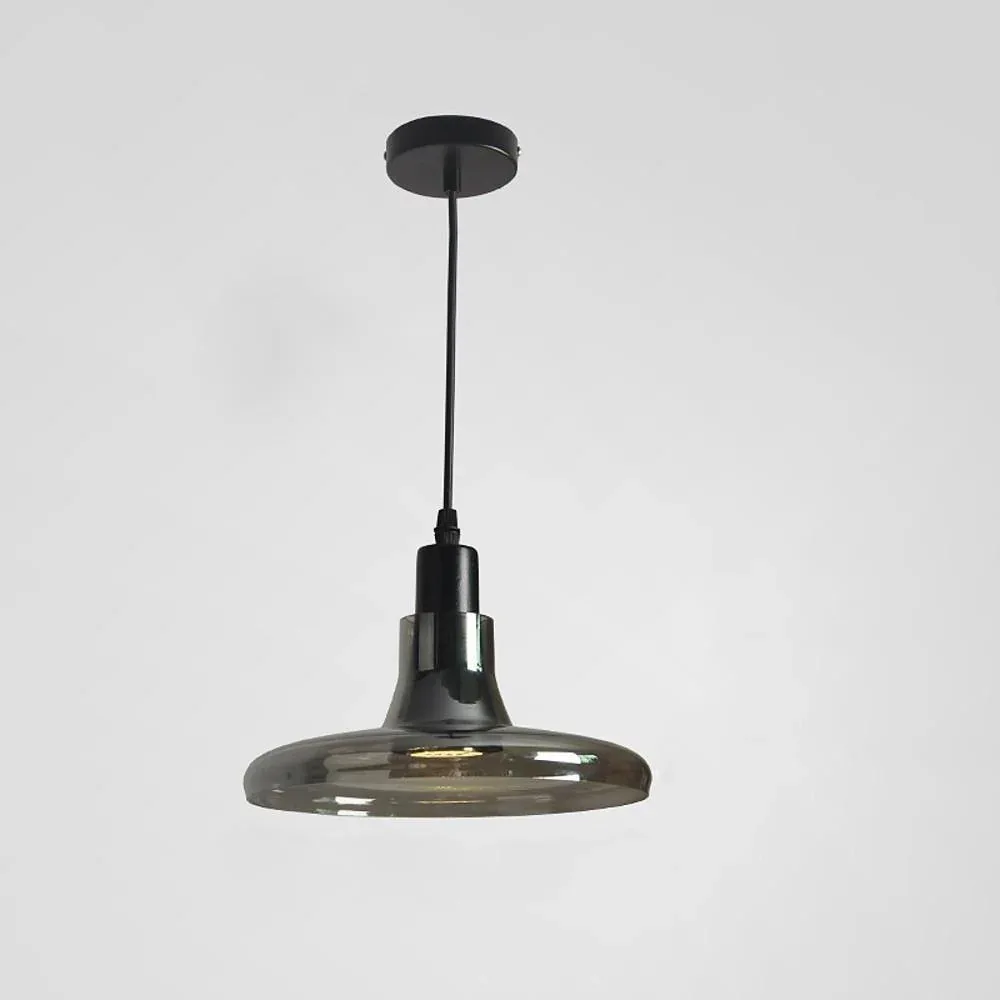 Gray Glass Pendant Light