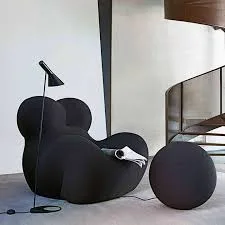 Black Organic Lounge Chair