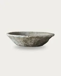 Gray Marble Decorative Bowl