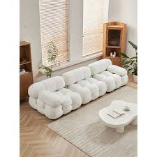 White Tufted Modular Sofa
