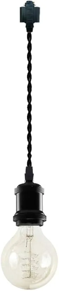 Black Bare Bulb Pendant Light