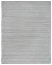 Brockton Solid Light Gray Wool Rug