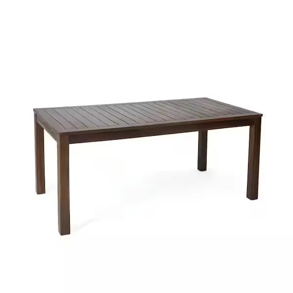 Rectangular Wood Outdoor Dining Table