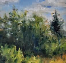 August Field Impressionist Framed Artwork