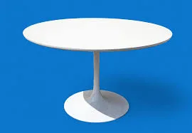 White Round Pedestal Dining Table