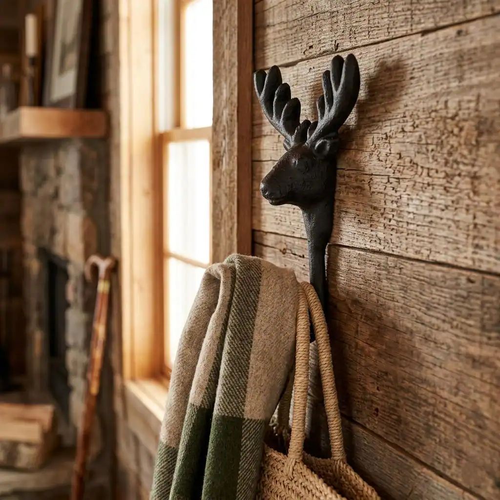 Reindeer Deer Head Wall Hook