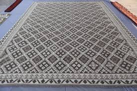 Afghan Geometric Wool Area Rug