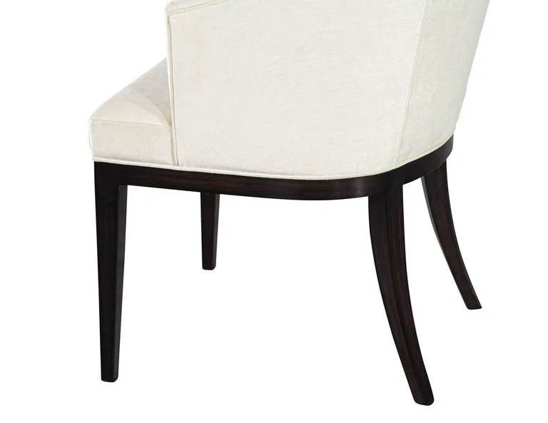 Modern Cream Fabric Dining Chair