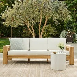 Larnaca Natural Teak Outdoor Sofa